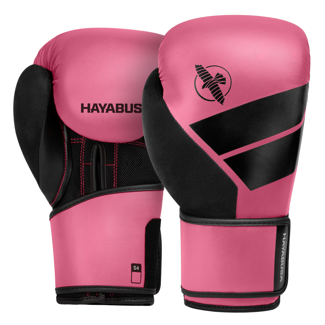Coppia di guantoni rosa Hayabusa S4 dal design ergonomico