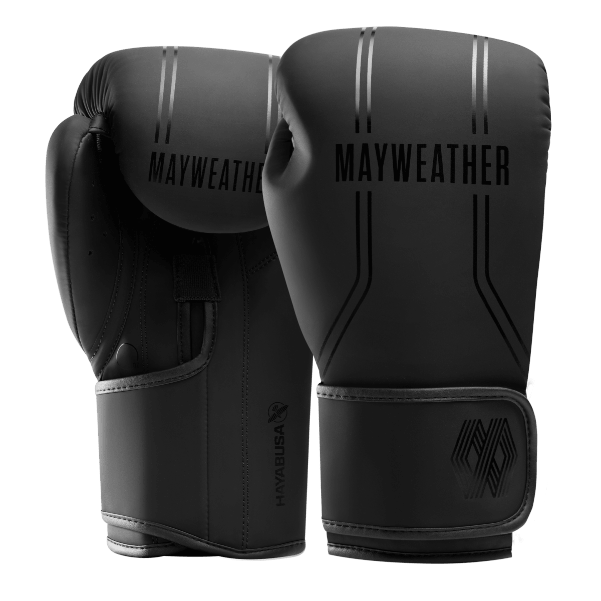 Par de luvas de boxe Mayweather Hayabusa Contender totalmente pretas