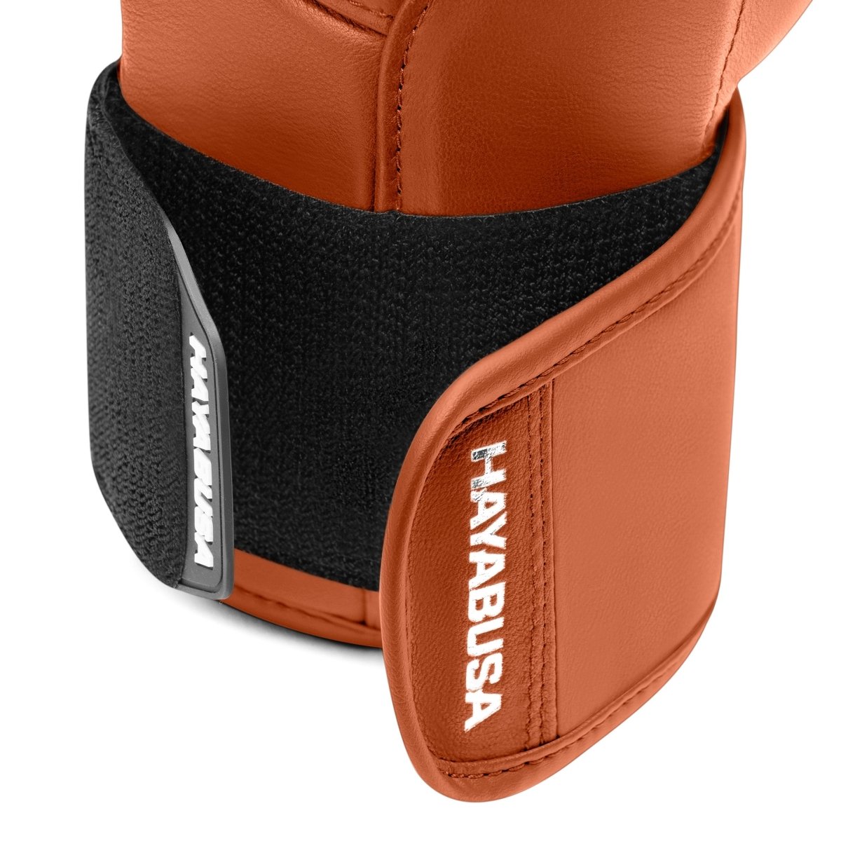 Vue de face du gant orange Hayabusa T3 Kanpeki