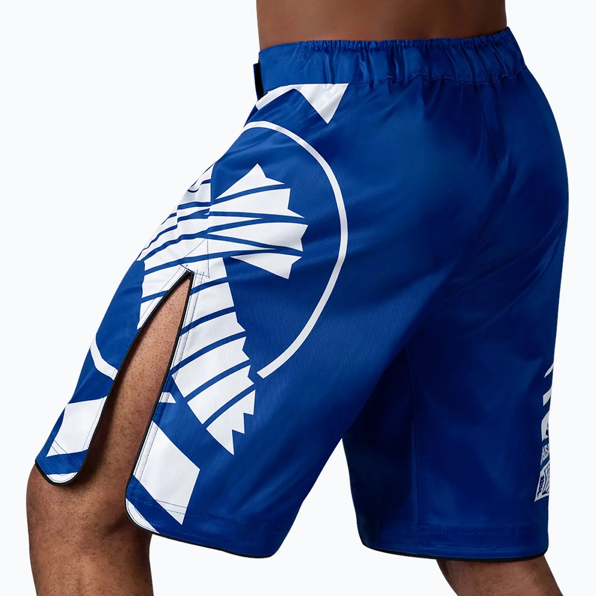 Taglio boardshort Hayabusa Icon blu con inserti elastici.