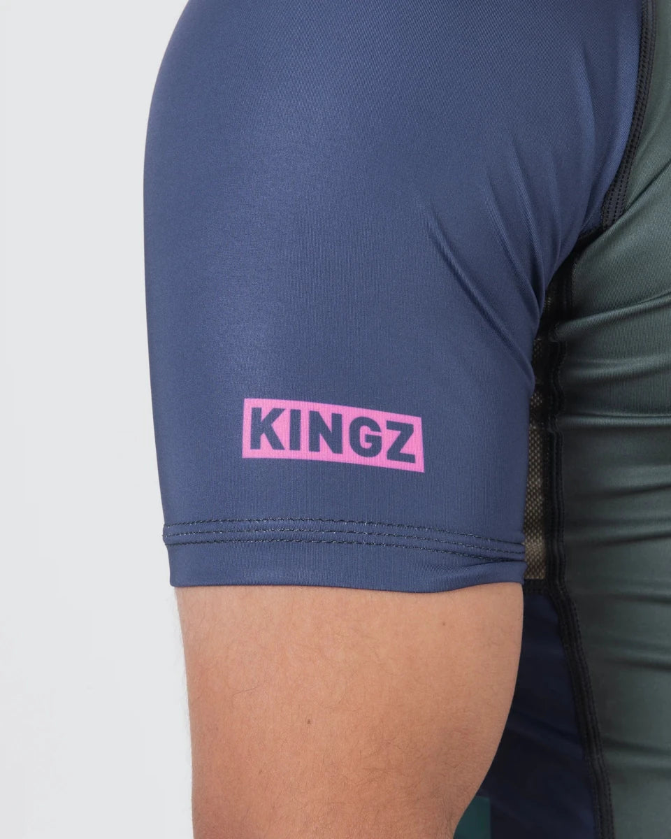 Detalle del tejido técnico de poliéster y spandex de la licra Kingz Draft