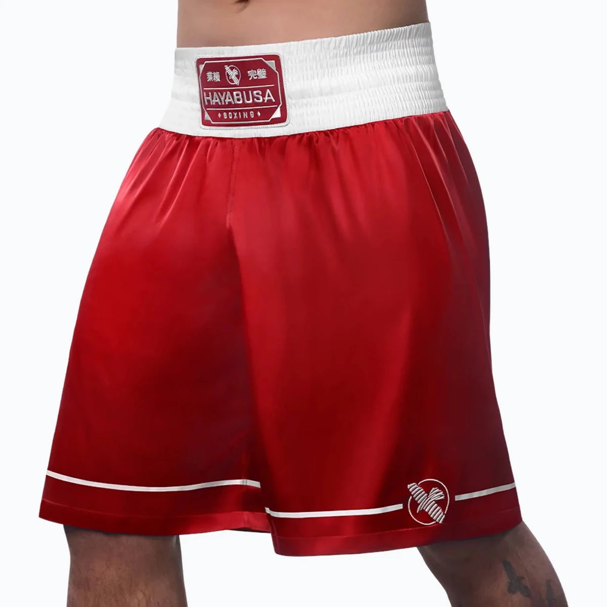 Shorts de boxe Hayabusa frente vermelha