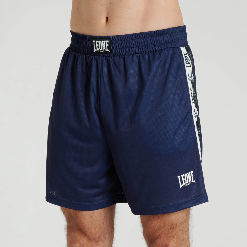 Pantaloncini Leone Iconic Training | Shorts Sportivi Lifestyle Neri e Blu