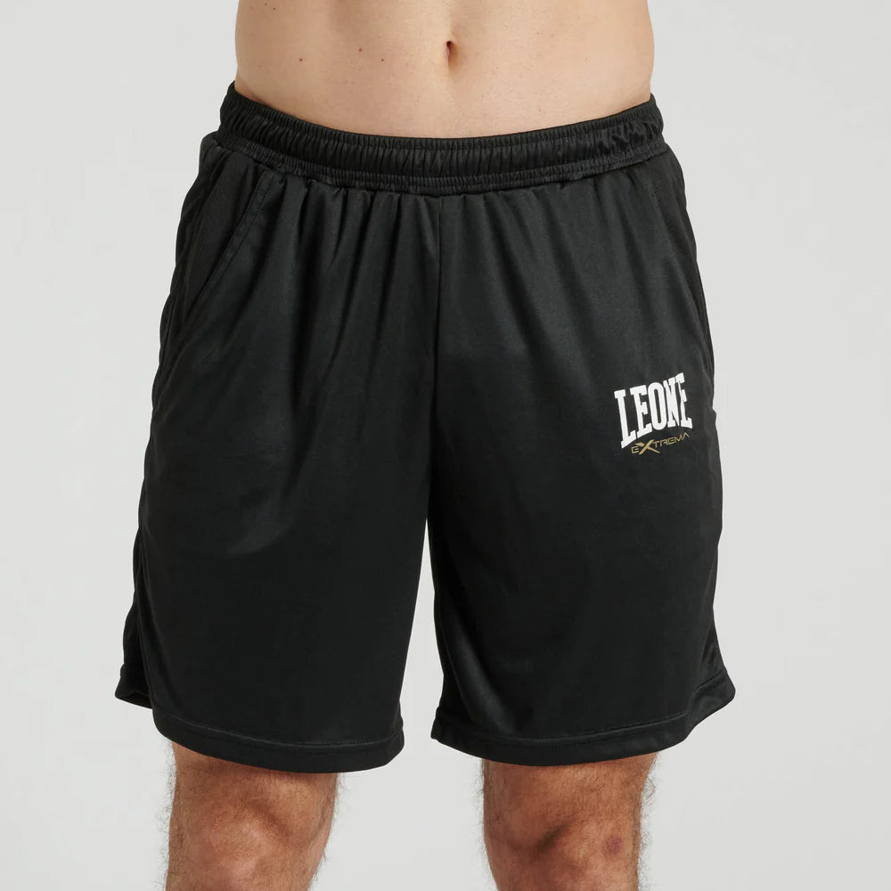 Pantaloncini Leone Logo Outdoor | Shorts Training Lifestyle Verde e Nero