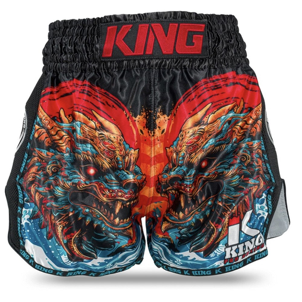 Pantaloncini Muay Thai K KING Dragon - Grafica Sublimata