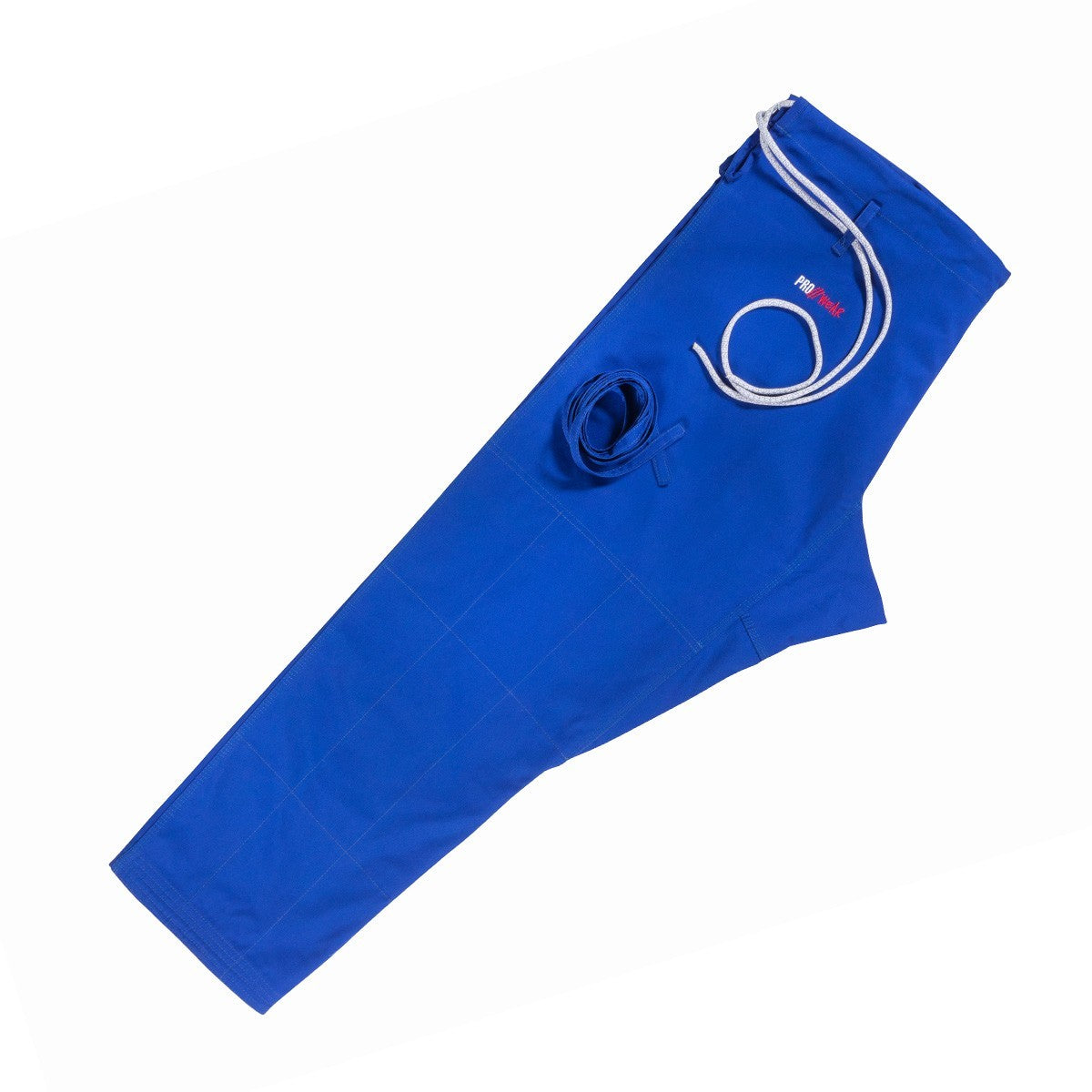 Pantalon de judo bleu à laçage traditionnel