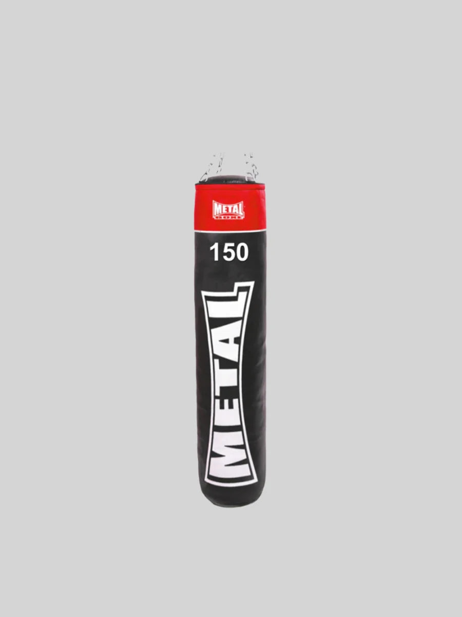Saco de pancadas completo Metal Boxing Club Line altura 150 cm peso 40 kg para kickboxing e muay thai.