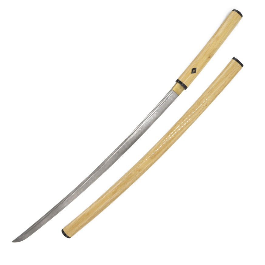Shirasaya in Damascus Steel