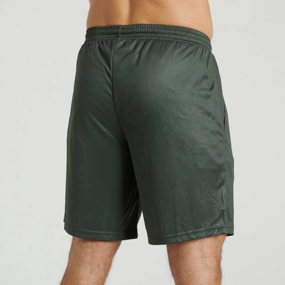 Pantaloncini Leone Logo Outdoor | Shorts Training Lifestyle Verde e Nero