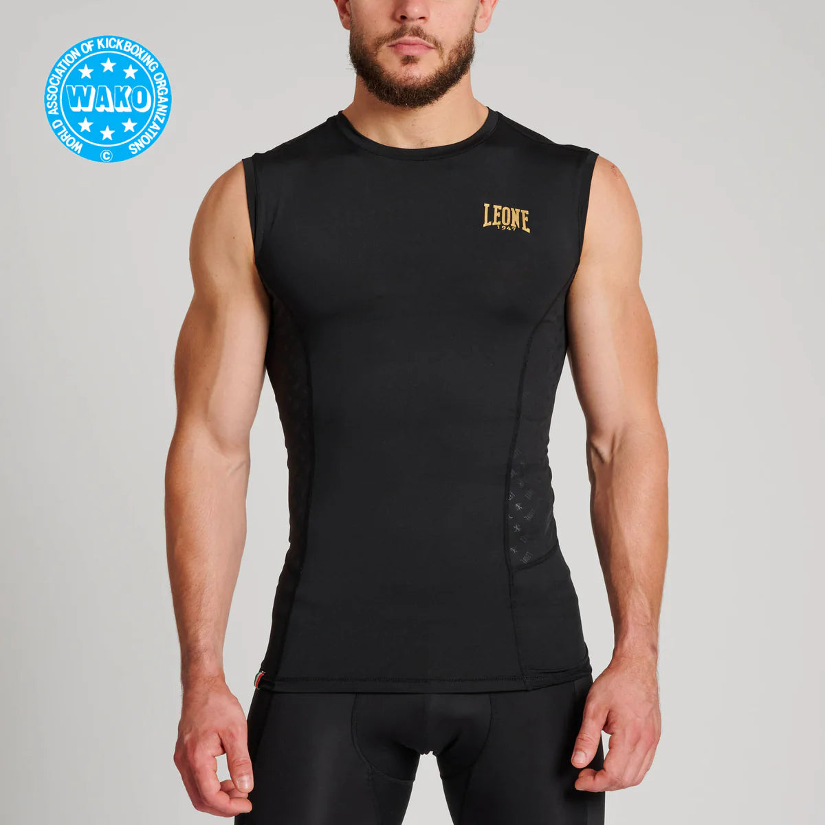 DNA Leone WAKO Approved Compression Sleeveless – Maximum Freedom in the Ring