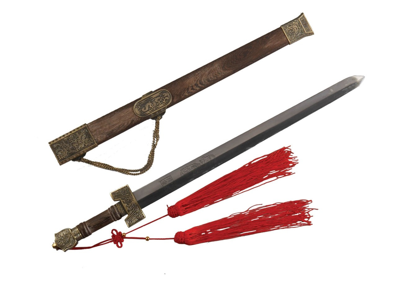 Espada de Tai Chi Jian con Funda y Estuche 70 cm