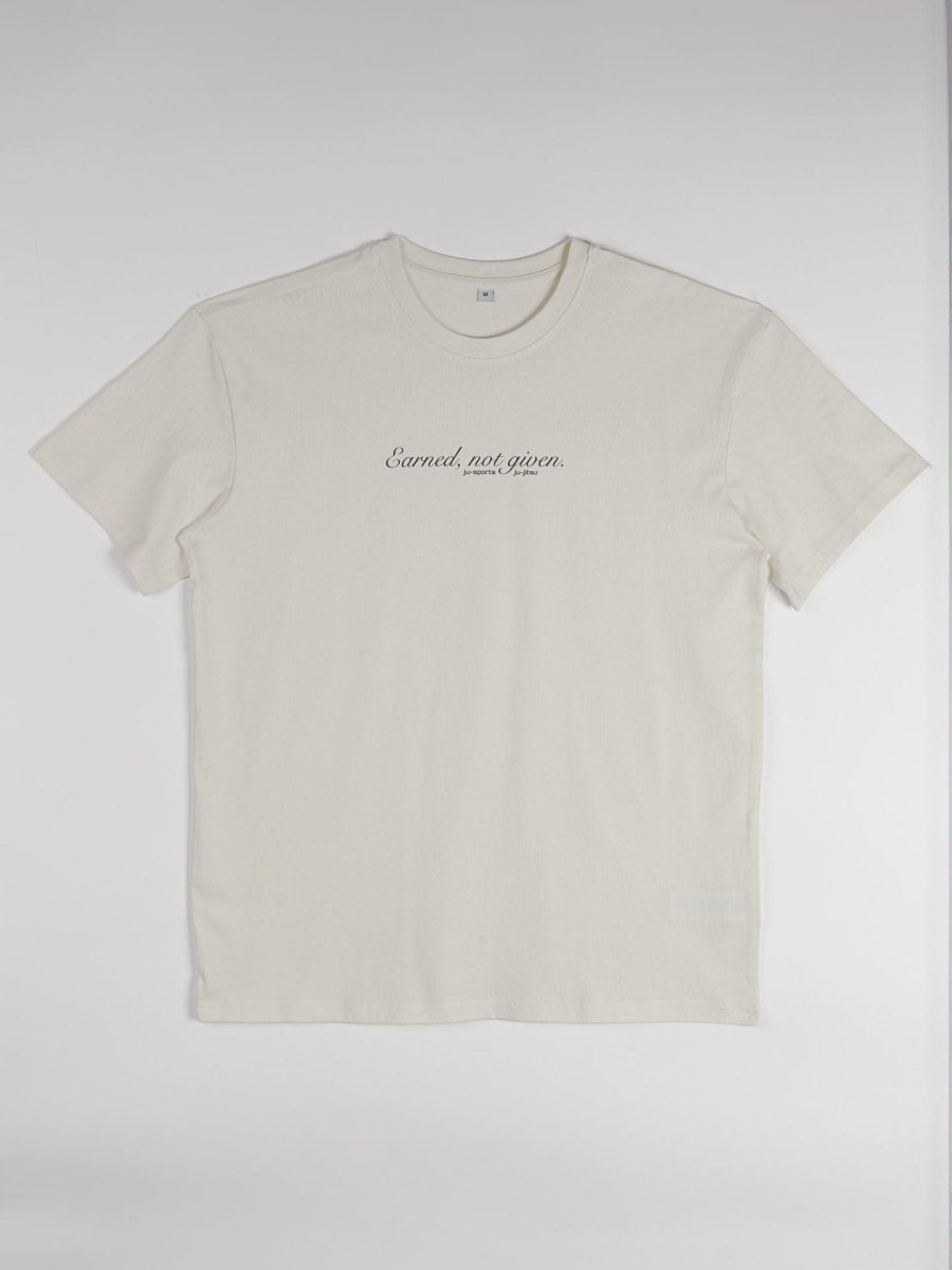 T-shirt Oversize Ju-Sports Earned Not Given Bianca - Fight Club Store