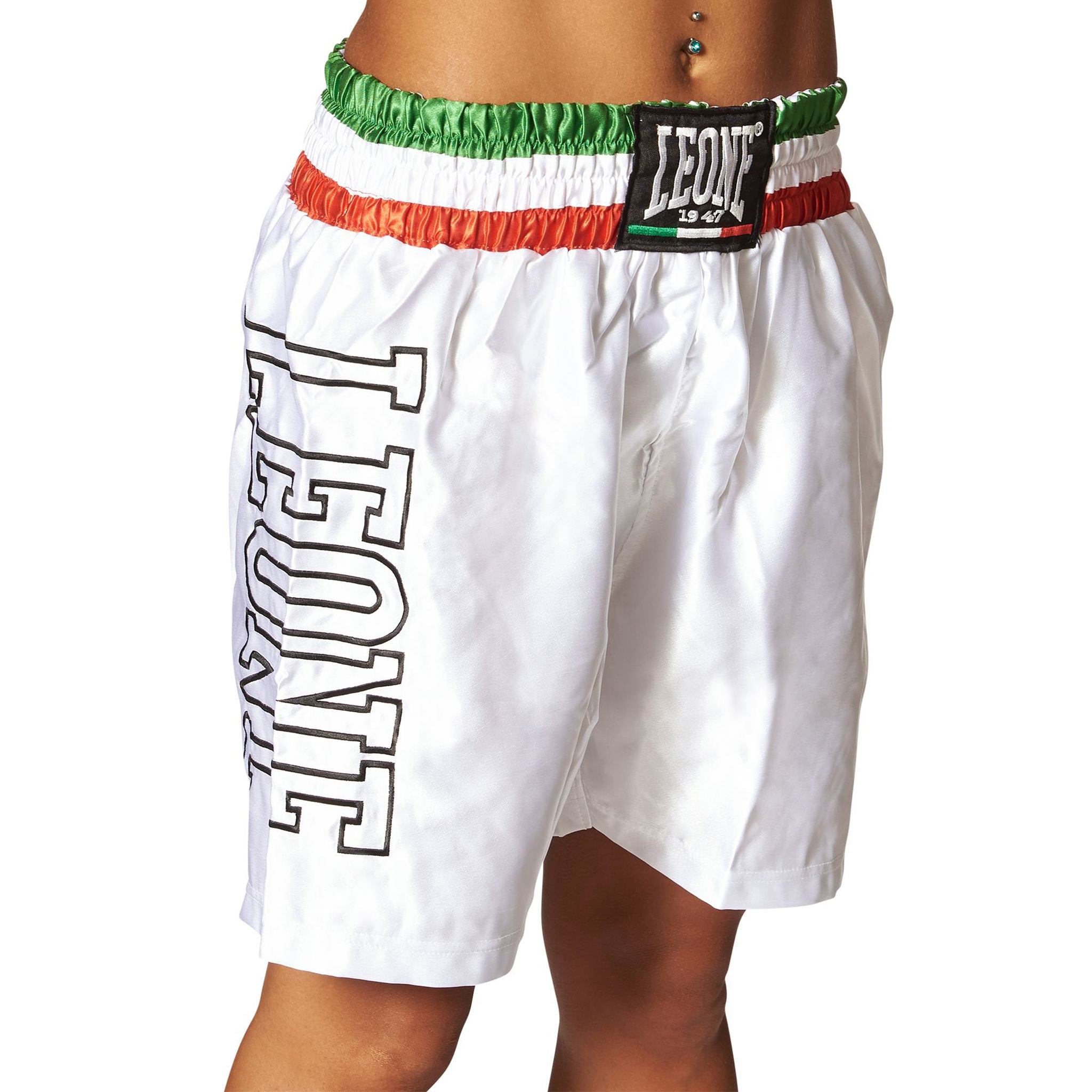Pantalones cortos de boxeo Leone con banda tricolor